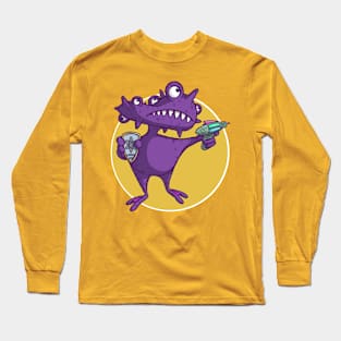 Raygun alien Long Sleeve T-Shirt